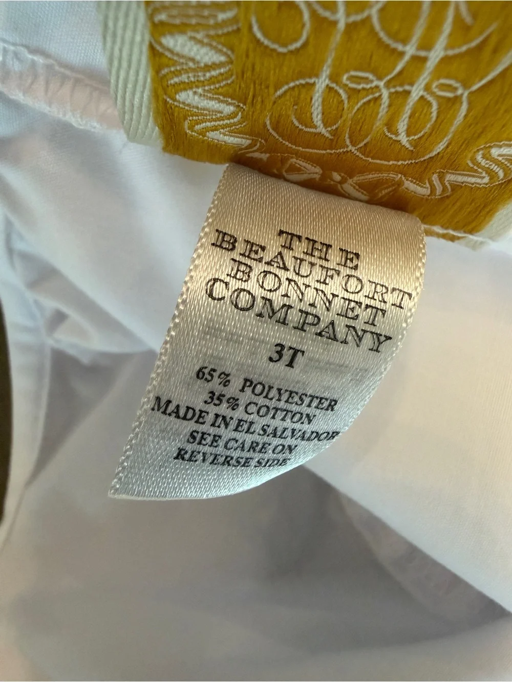 Beaufort Bonnet Boys’ Peter Pan Collar White Short-Sleeve Dress Shirt • Size 3T